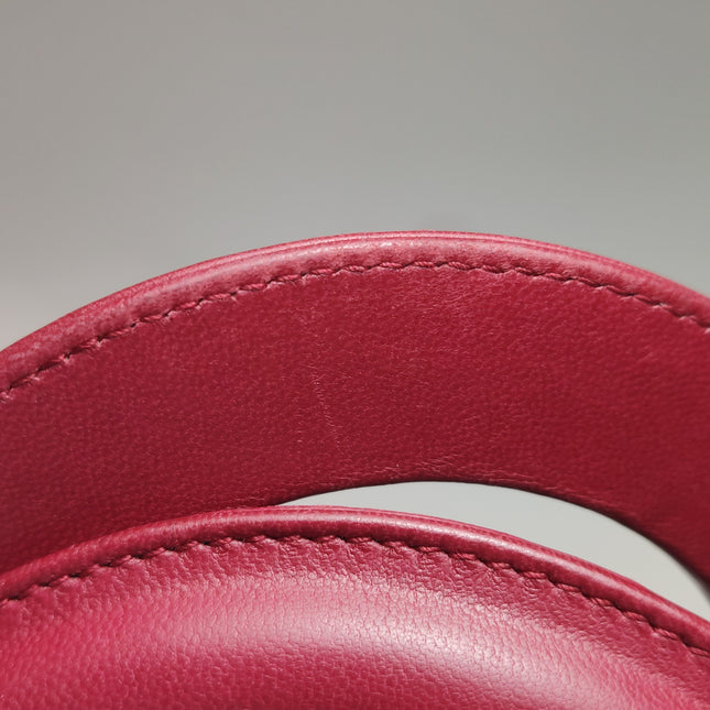 Lady Dior Small My Abcdior Burgundy Lambskin Cannage Leather Gold Hardware 2017