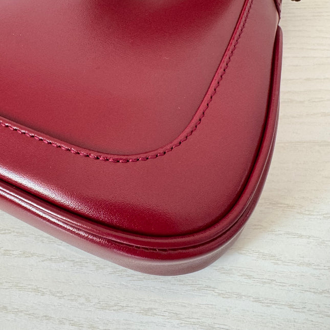 Gucci Jackie 1961 Mini Red Burgundy Leather Bag