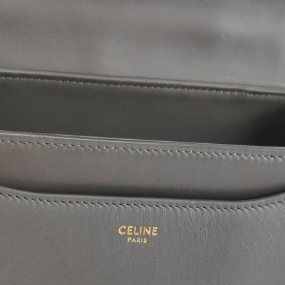 Celine 16 Bag Small Grey Smooth Calfskin Leather