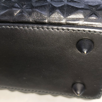 Lady Dior Small My Abcdior So Black Diamond Motif Caflskin Leather