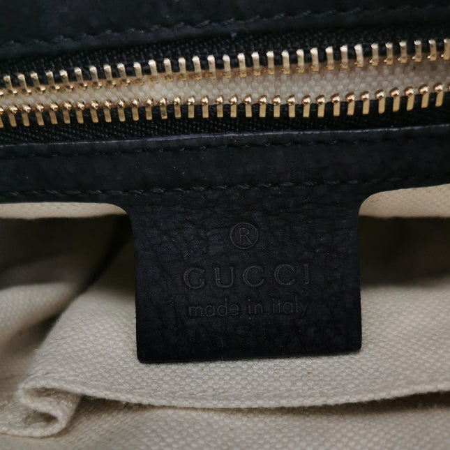 Gucci Jackie 1961 Medium Black Suede Leather Bag
