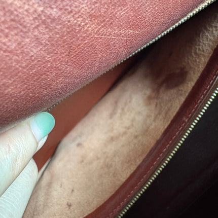 Hermes Kelly 35 Vintage Brown Box Calfskin Leather Gold Hardware 1995 With Strap Lock Key n Clochette