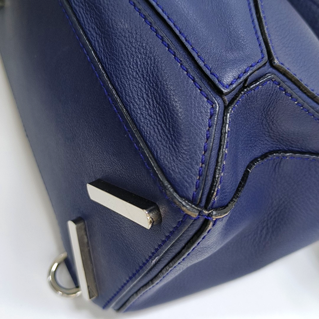 Loewe Puzzle Small Navy Calfskin leather bag