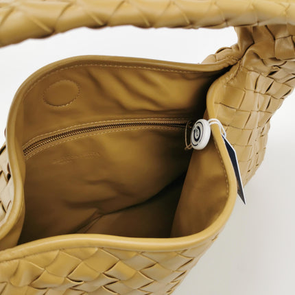 Bottega Veneta Hop Hobo Medium Leather Beige 46cm