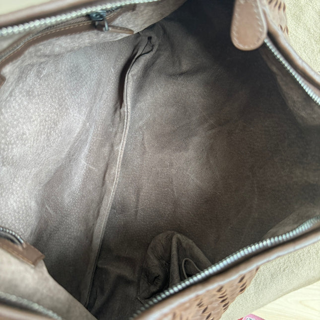 Bottega Veneta Hobo Bag Large Milk Chocolate Brown Lambskin leather 47cm