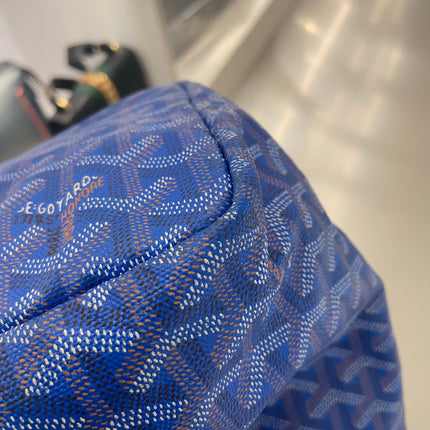 Sold Goyard Saint Louis PM Tote Medium Blue