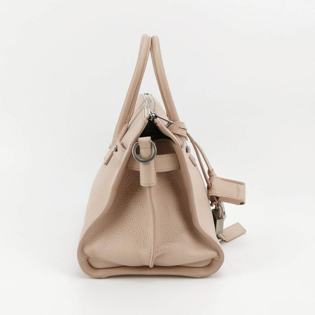 Saint Laurent Sac De Jour Baby Beige Leather Handbag