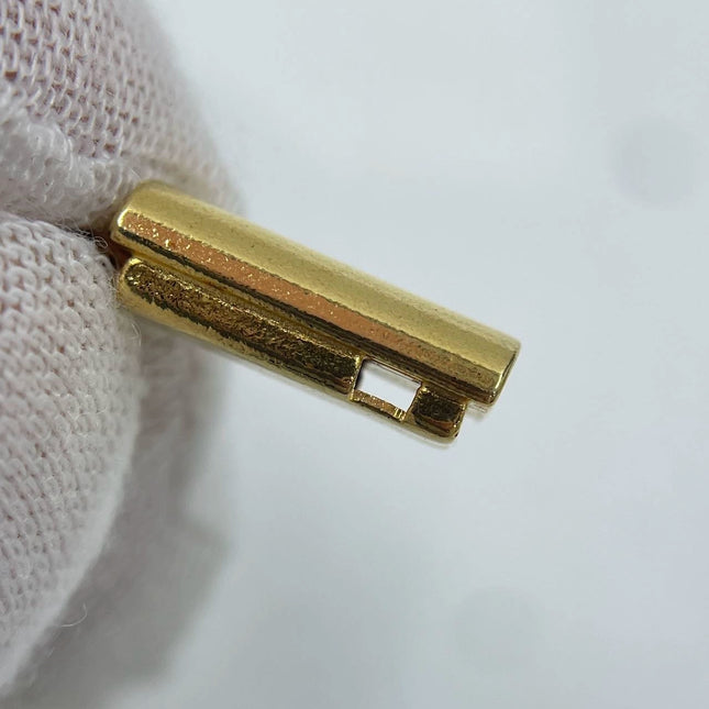 Ferragamo Vintage Rare Red Ruby Beads Necklace Gold Plated Butterfly Signed