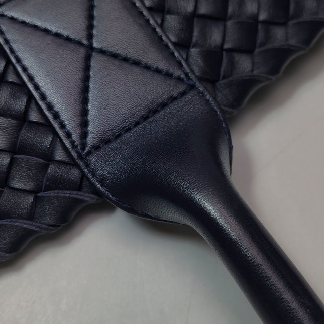 Bottega Veneta Cabat MM Intreccio Leather Tote Bag Navy 40cm