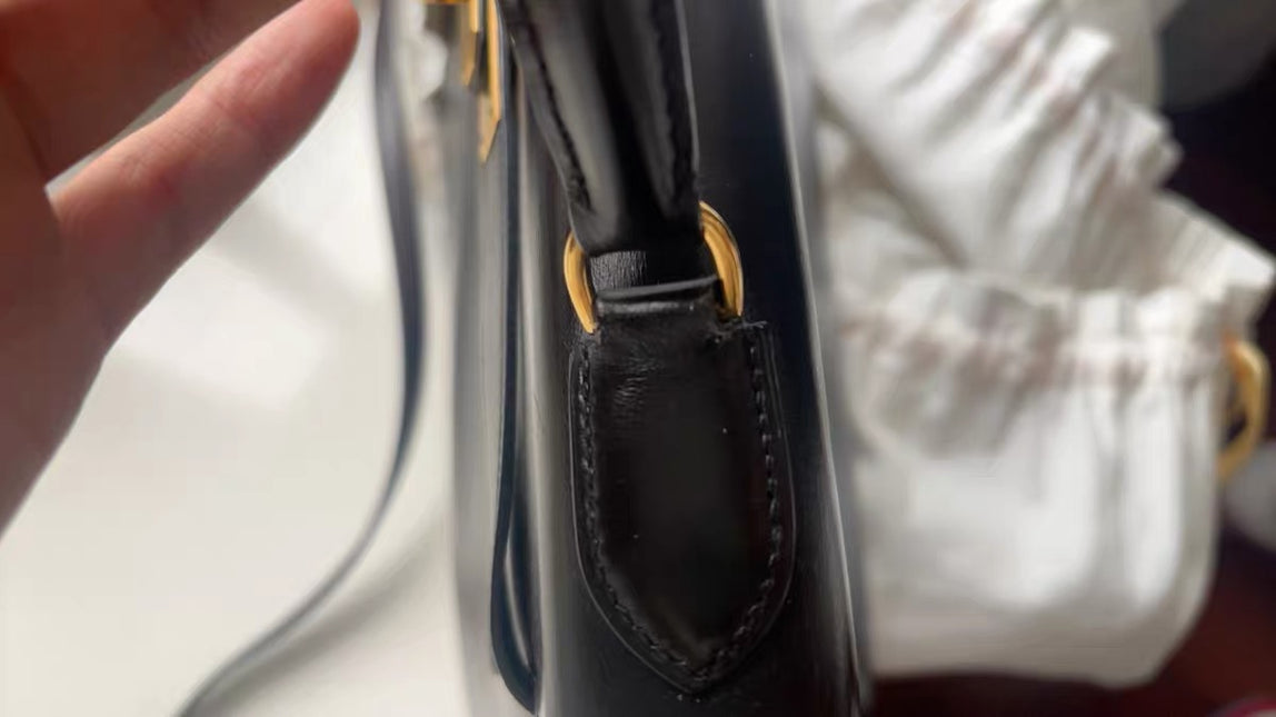 Hermes Kelly 32 Sellier Dark Chocolate Brown Box Leather Gold Hardware 1988