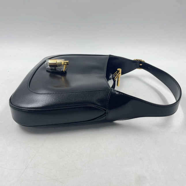 Sold Gucci Jackie 1961 Black Leather Bag with Adjustable Strap Giftable Condition