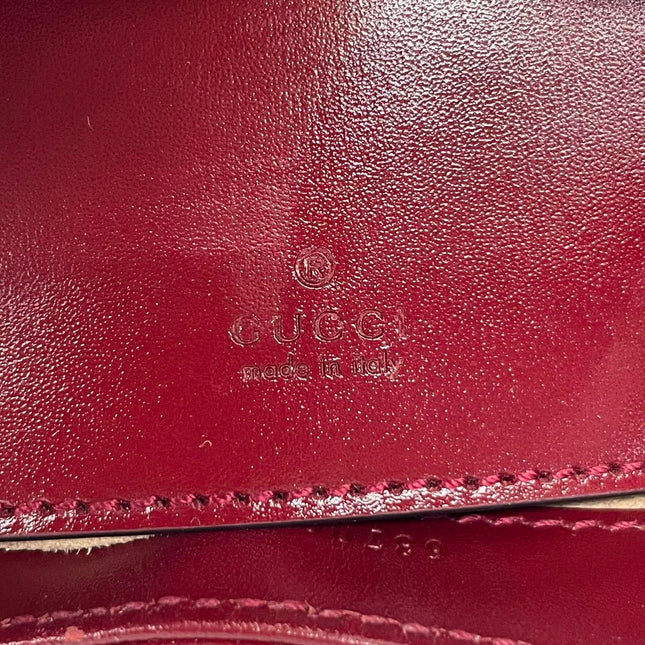 Gucci Jackie 1961 Mini Red Burgundy Leather Bag