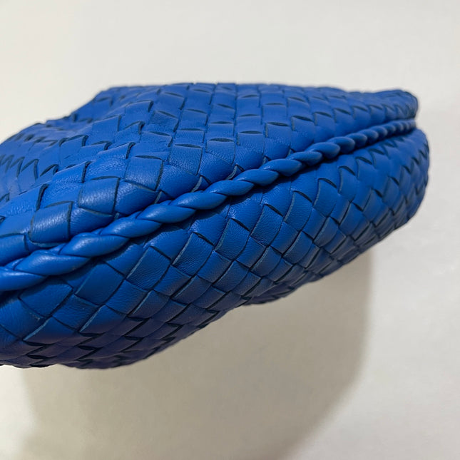 Bottega Veneta Veneta Hobo Medium Royal Blue Intrecciato Leather Bag 47cm