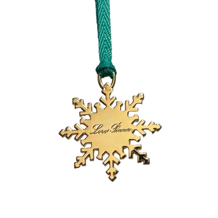 Loro Piana Polished Gold-Tone Snowflake Charm