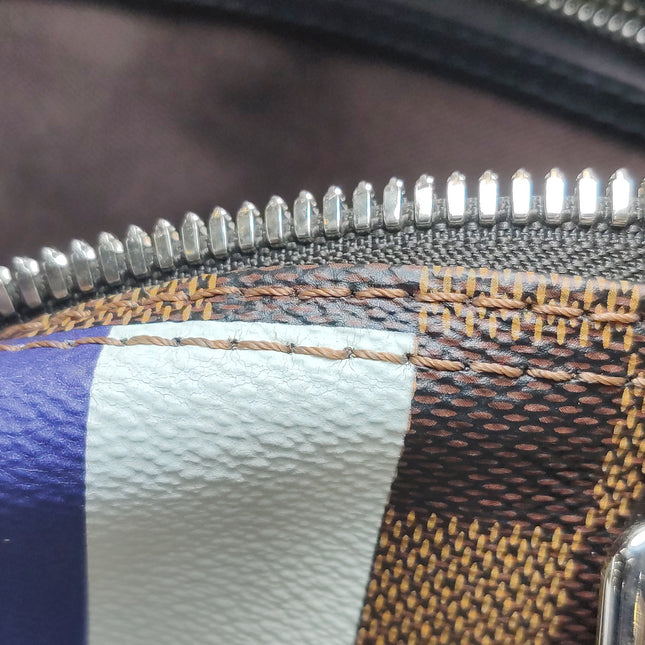 Louis Vuitton Savannah Keepall 45 Bandouliere Giraffe on Brown Damier Canvas