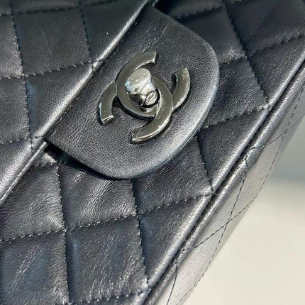 Chanel Classic Flap Mini Black Lambskin Silver Hardware 2011-12