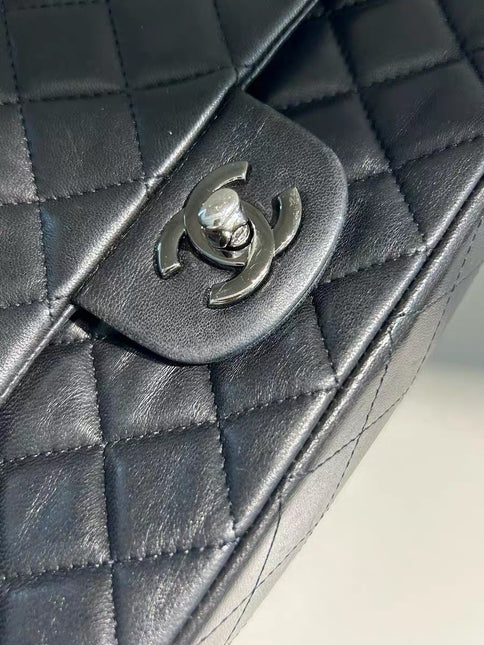 Chanel Classic Flap Mini Black Lambskin Silver Hardware 2011-12