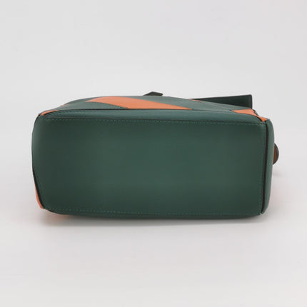 Loewe Puzzle Small Green Orange Stripes Crossbody Bag 2019