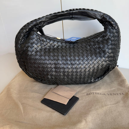 Bottega Veneta Belly Hobo Intrecciato Black Nappa Leather Small 40cm