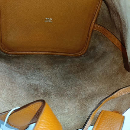 Hermes Picotin 22 Orange Clemence Taurillon Leather 2009