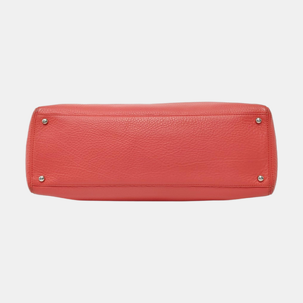 Chanel Cerf Executive Large Coral Pink Leather Handbag 40cm