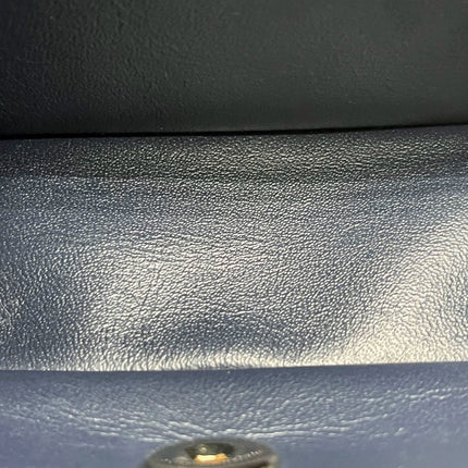 Chanel Classic Flap Mini Rectangular Navy Lambskin Leather Gold Hardware, 2020