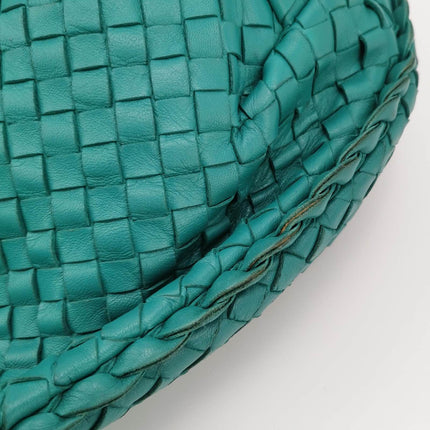 Sold Bottega Veneta Belly Hobo Intrecciato Green Nappa Leather Large