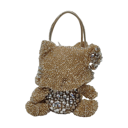 Anteprima Hello Kitty Gold Crystal 3D Wire Handbag-Luxbags