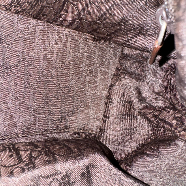 Dior Flight Medium Shoulder Bag Tan Brown Shearling