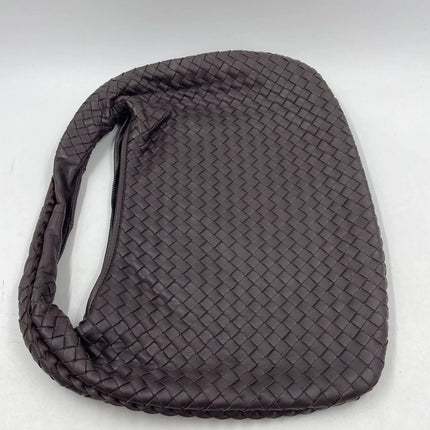 Sold Bottega Veneta Intrecciato Hobo Bag Medium Brown Lambskin leather 40cm Never Worn