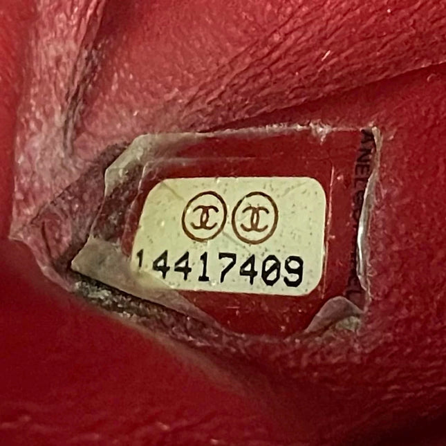 Chanel Classic Flap Medium 2011 Red Patent Leather Silver Hardware