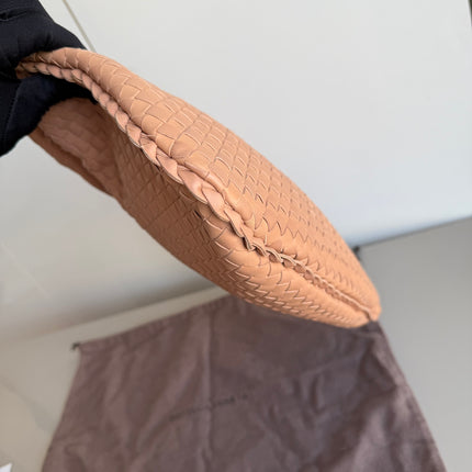 Bottega Veneta Veneta Hobo Beige Almond Lambskin Leather 40cm