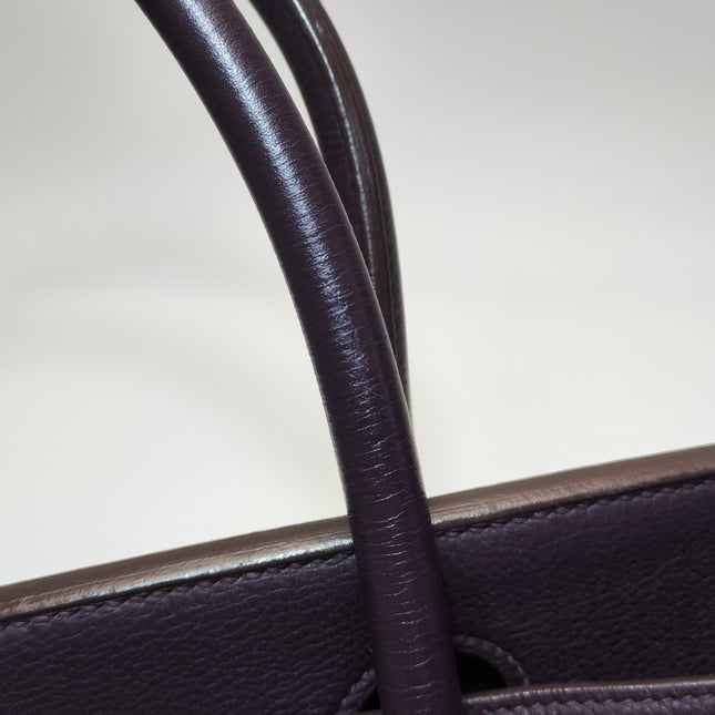 Hermes Shoulder Birkin 42 Togo Leather 59 Raisin Purple Palladium Hardware 2006