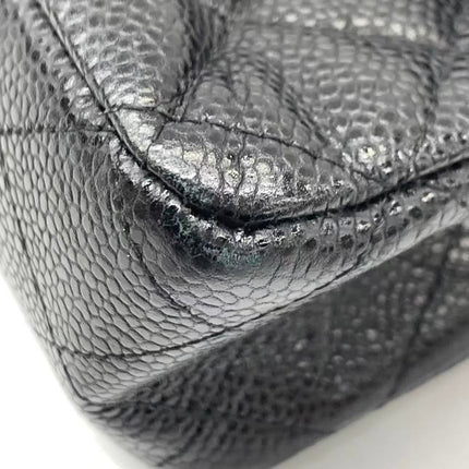 Chanel Classic Flap Medium 2014 Black Caviar Leather Gold Hardware