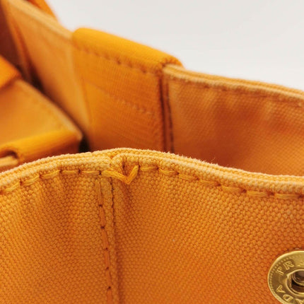 Sold Prada Canape Canvas Tote Orange Handbag