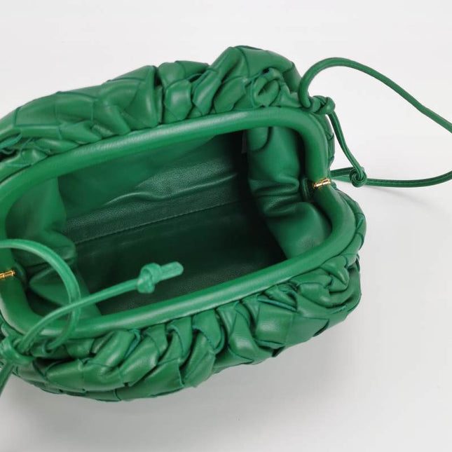 Bottega Veneta Pouch Mini Leather Parakeet Green