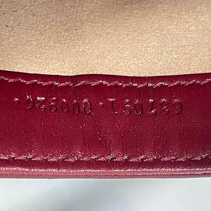 Gucci Jackie 1961 Mini Red Burgundy Leather Bag