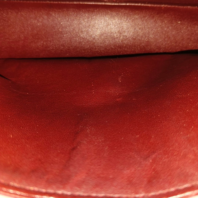 Chanel Classic Flap Medium 2008 Burgundy Caviar Leather Silver Hardware