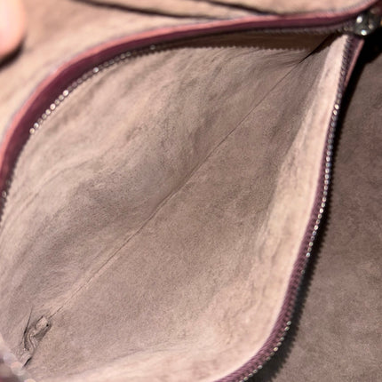 Bottega Veneta Veneta Hobo Burgundy Wine Intreciatto Leather Bag Large 48cm