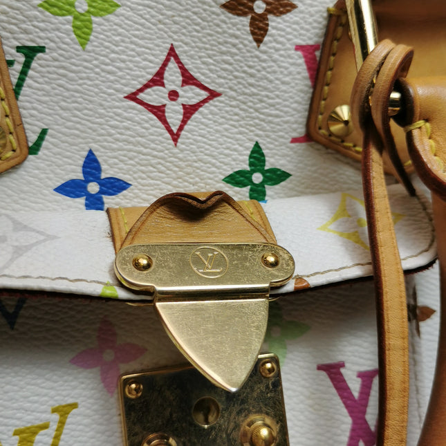 Louis Vuitton x Takashi Murakami Speedy 30 Lock White Multicolor