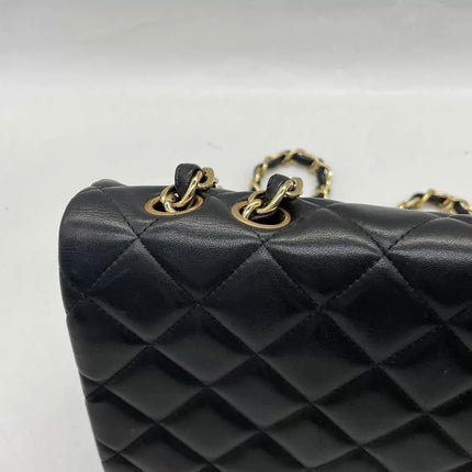 Chanel Classic Flap Jumbo Cuir d'Agneau Noir Rabat Simple Accastillage Doré 2010-11