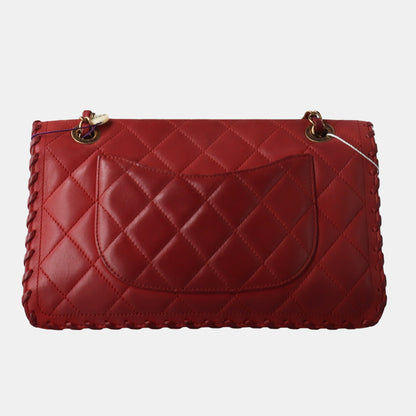 Chanel Classic Flap Medium Happy Stitch Red Leather Gold Hardware, 2015-2016