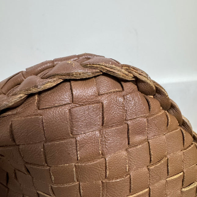 Bottega Veneta Intrecciato Hobo Bag Medium Brown Lambskin leather 40cm