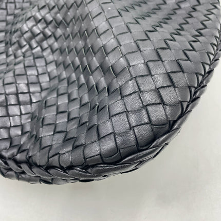 Bottega Veneta Veneta Hobo Black Leather Bag Large 48cm
