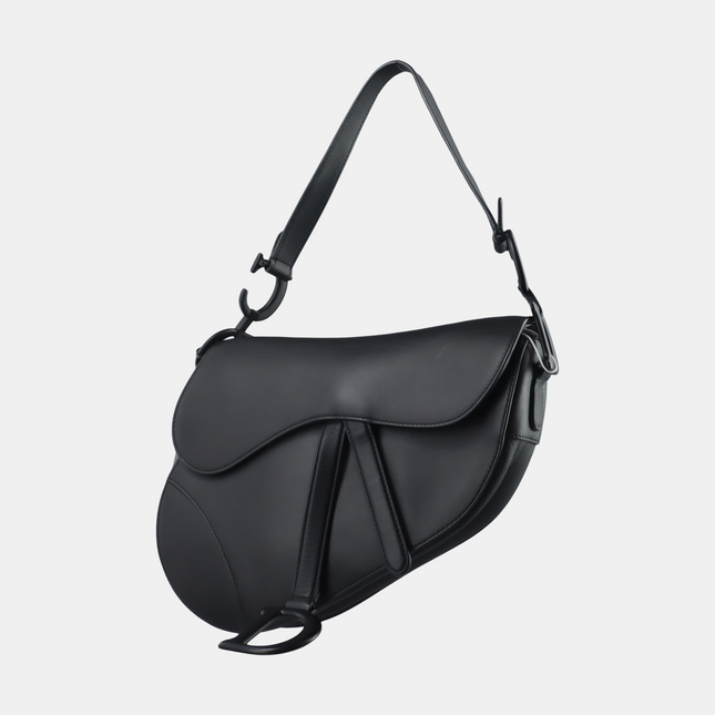 Dior Saddle So Black Medium Calfskin Leather Bag, 2019