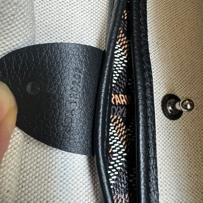 Goyard Artois GM Large Black French Bulldog Reinforced Corners and Zipper