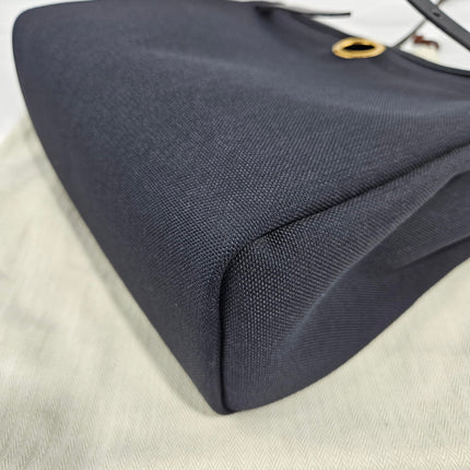 Hermes Herbag 31 Black Canvas Gold Hardware Crossbody Bag