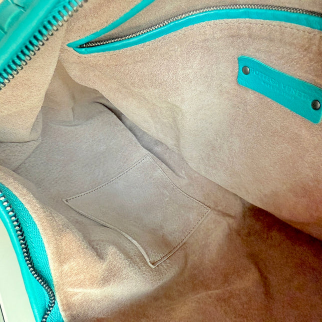 Bottega Veneta Hobo Bag Lambskin leather Green 47cm