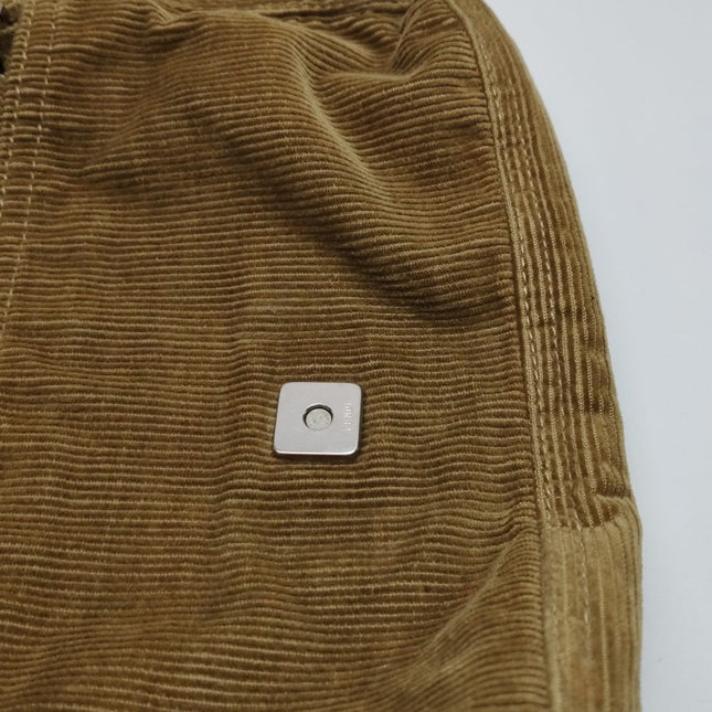 FENDI Baguette Vintage Corduroy Beige Brown Shoulder Bag