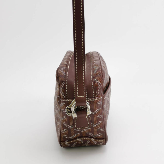 Sold Goyard Cap Vert Crossbody Goyardine Burgundy